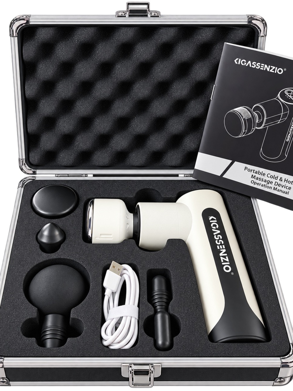 NEW Kigassenzio Portable Hot & Cold Percussion Massage Gun